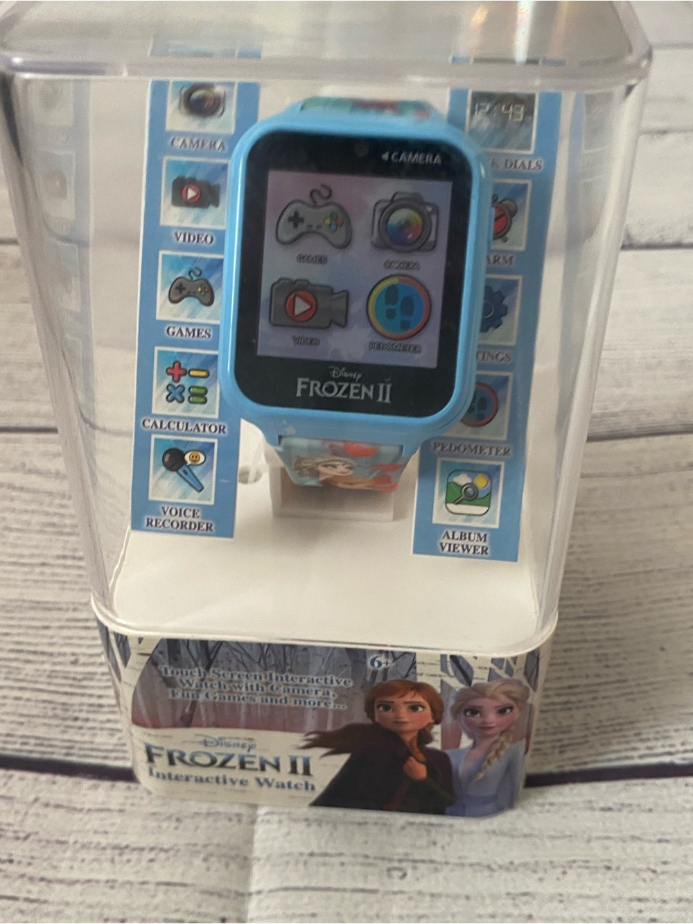 Disney Frozen II Light Blue Kids Interactive Watch with Character Strap